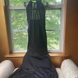 Black sheer M dress (no tags)